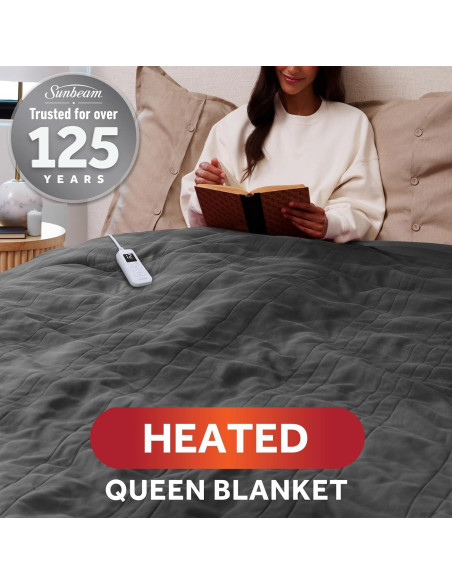 Manta Eléctrica Térmica Sunbeam Queen 228.6x213.4cm 12 Calores Manta Eléctrica Térmica Sunbeam Queen 228.6x213.4cm 12 Calores