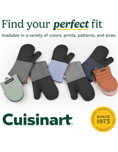 Manoplas Resistentes al Calor Cuisinart 5.5" x 7" Índigo