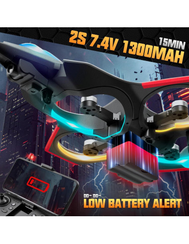 Avión RC BEZGAR S152 con Cámara y Luces LED