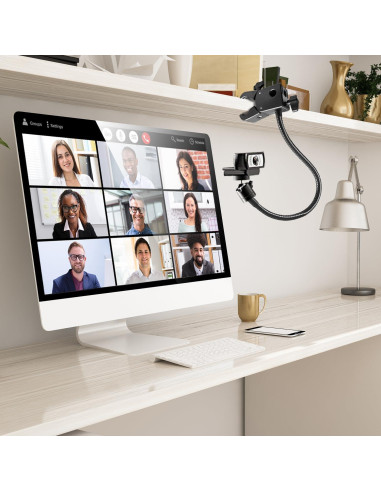 Soporte para Webcam Khazylorr con Brazo Flexible y Clip