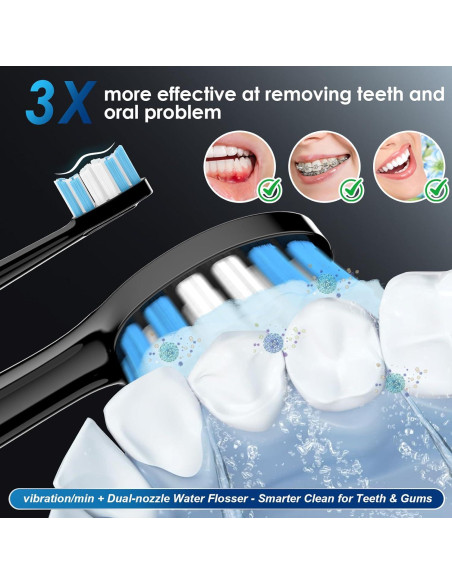 Cepillo de dientes eléctrico Umisr Wf2100 4 en 1 con irrigador Cepillo de dientes eléctrico Umisr Wf2100 4 en 1 con irrigador