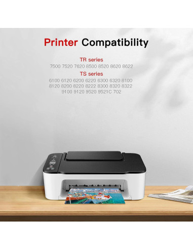 Cartuchos de Tinta Acaves 280/281 XXL Compatibles Canon - 5 Pzs
