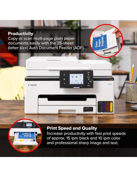 Impresora Canon MegaTank GX2020 Inalámbrica Todo en Uno Impresora Canon MegaTank GX2020 Inalámbrica Todo en Uno