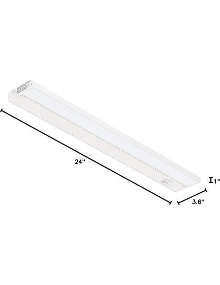 Iluminación LED Bajo Gabinete Inlight 61cm Regulable 2700K-4000K Iluminación LED Bajo Gabinete Inlight 61cm Regulable 2700K-4000K