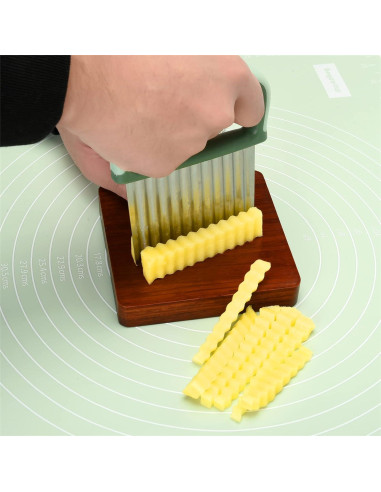 Cortador de Verduras COLGRE Ondas Acero Inoxidable 2 Piezas