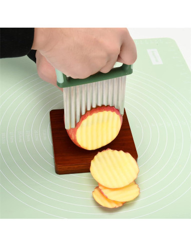 Cortador de Verduras COLGRE Ondas Acero Inoxidable 2 Piezas
