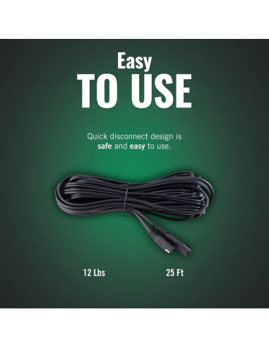Cable de extensión Battery Tender 25 pies 4 paquetes