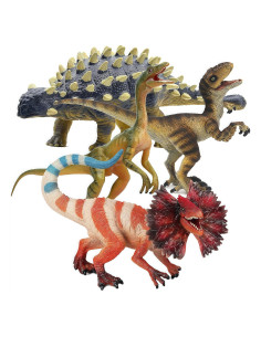 Conjunto de Dinosaurios Gemini&Genius 4 Piezas Realistas