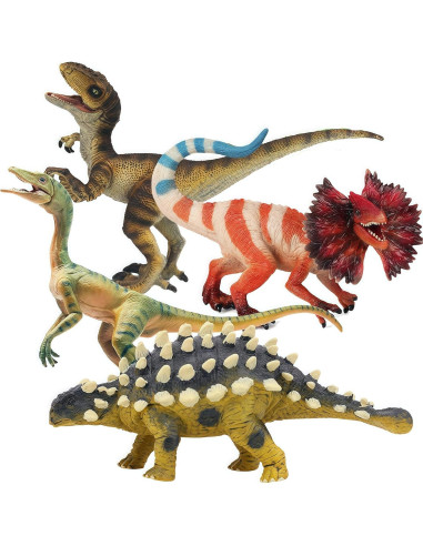 Conjunto de Dinosaurios Gemini&Genius 4 Piezas Realistas