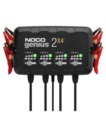 Cargador de Baterías NOCO GENIUS2X4 4 Bancos 8A 6V/12V Cargador de Baterías NOCO GENIUS2X4 4 Bancos 8A 6V/12V