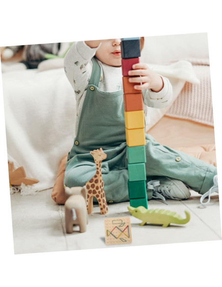 Tablero Geométrico Educativo Milisten 17.8x17.8cm para Niños Tablero Geométrico Educativo Milisten 17.8x17.8cm para Niños