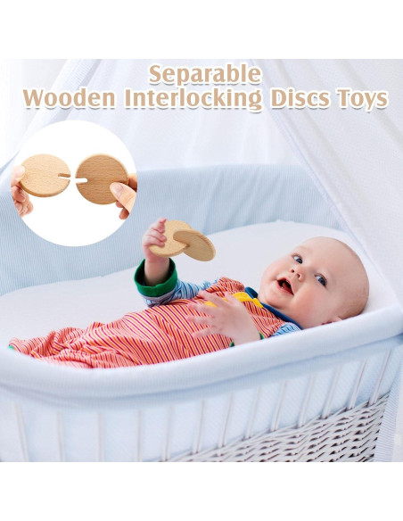 5 Piezas Juguetes de Madera Zhanmai para Bebés 0-12 Meses 5 Piezas Juguetes de Madera Zhanmai para Bebés 0-12 Meses