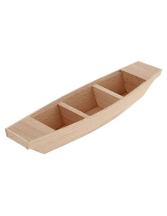 Miniatura Barco de Remo Kisangel de Madera 20x5.5x3 cm