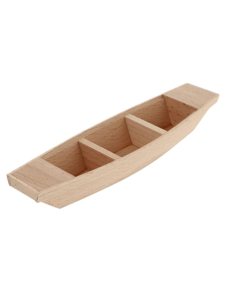 Miniatura Barco de Remo Kisangel de Madera 20x5.5x3 cm Miniatura Barco de Remo Kisangel de Madera 20x5.5x3 cm