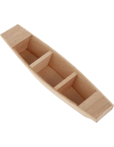 Miniatura Barco de Remo Kisangel de Madera 20x5.5x3 cm Miniatura Barco de Remo Kisangel de Madera 20x5.5x3 cm