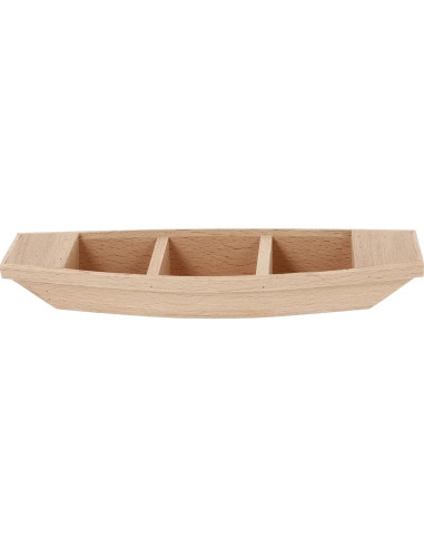 Miniatura Barco de Remo Kisangel de Madera 20x5.5x3 cm