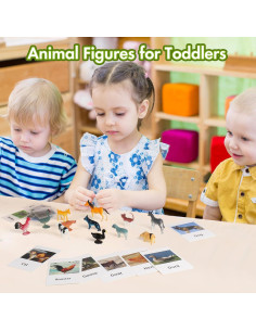 Juego de Emparejamiento de Animales MEROCO 36 Piezas para Niños 2