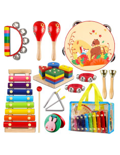 Conjunto de Instrumentos Musicales LOOIKOOS para Bebés 12PCS