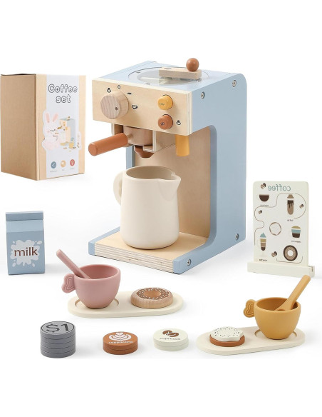 Juguete Cafetera de Madera EERKEOD para Niños 1.05 kg Juguete Cafetera de Madera EERKEOD para Niños 1.05 kg