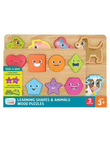 Rompecabezas de Madera Chuckle & Roar 2 Piezas Montessori