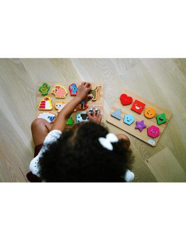 Rompecabezas de Madera Chuckle & Roar 2 Piezas Montessori