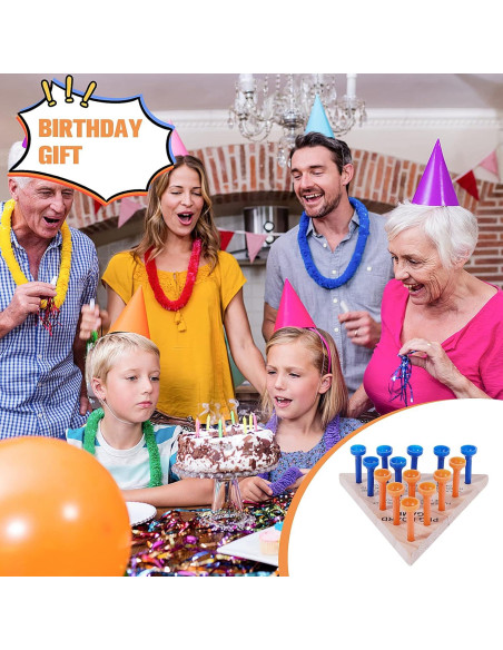 Juego de Mesa de Clavos de Triángulo de Madera Thinp - 2 Piezas Juego de Mesa de Clavos de Triángulo de Madera Thinp - 2 Piezas