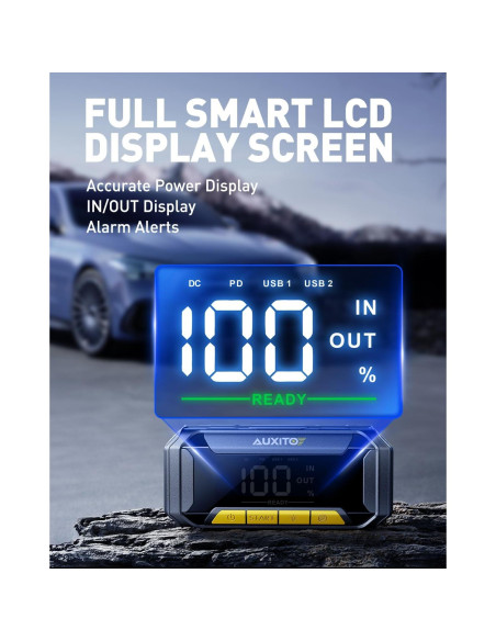Arrancador AUXITO J503 8000A 20000mAh Linterna LED 700LM Arrancador AUXITO J503 8000A 20000mAh Linterna LED 700LM