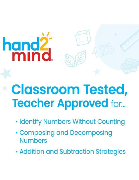 Ábaco Rekenrek Hand2mind 20 cuentas para matemáticas Ábaco Rekenrek Hand2mind 20 cuentas para matemáticas