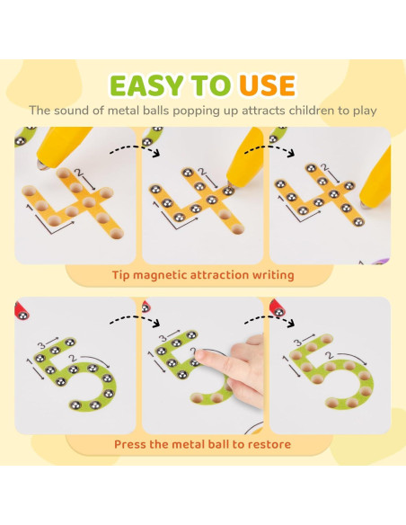 Tablero Magnético Doble Cara Gamenote para Niños - Letras y Números Tablero Magnético Doble Cara Gamenote para Niños - Letras y Números