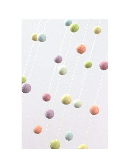 Móvil de Cielo de Fieltro Arcoíris - Decoración Infantil Hecho a Mano Móvil de Cielo de Fieltro Arcoíris - Decoración Infantil Hecho a Mano
