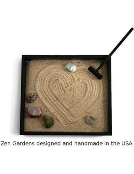 Mini Jardín Zen con Gemas Pulidas - Paintspiration - 20.8x18.3cm Mini Jardín Zen con Gemas Pulidas - Paintspiration - 20.8x18.3cm