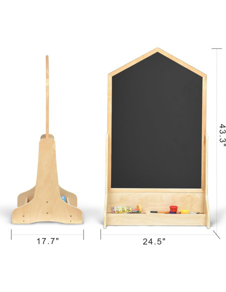 Caballete Magnético Doble Cara KRAND Casa 110 cm con Almacenamiento Caballete Magnético Doble Cara KRAND Casa 110 cm con Almacenamiento