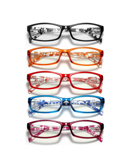 Gafas de Lectura 5 Estilos - Bloqueo Luz Azul UV - Floral Claro Gafas de Lectura 5 Estilos - Bloqueo Luz Azul UV - Floral Claro