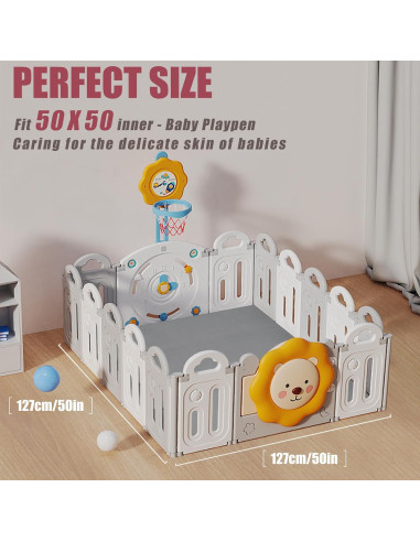 Alfombra de Juego para Bebé 50x50 cm Gris Claro Antideslizante