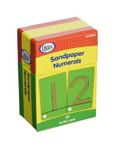 Tarjetas Didácticas de Números de Papel de Lija Didax 0-9