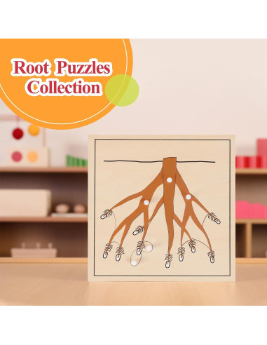 Rompecabezas Montessori Outlet Raíces 24x24 cm para Niños