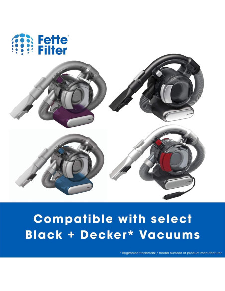 Filtro Fette para Aspiradora Black & Decker FHV1200 - 4 Pzs Filtro Fette para Aspiradora Black & Decker FHV1200 - 4 Pzs
