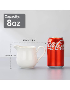 Jarra de Cerámica CHILDIKE 0.24 L para Leche y Salsa 2