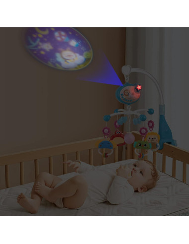 Móvil para Cuna Nicknack 648A-66 con Música y Luces