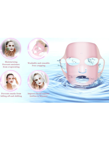 2 Hojas Soporte de Mascarilla Facial Silicona Reutilizable