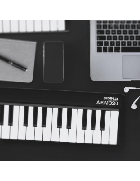 Controlador MIDI Mini Teclado midiplus AKM320 32 Notas USB Controlador MIDI Mini Teclado midiplus AKM320 32 Notas USB