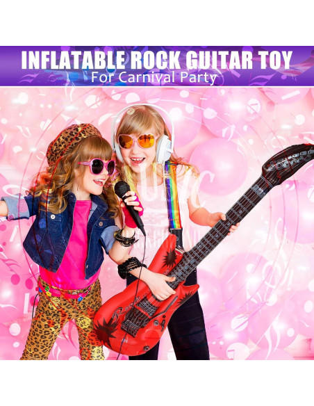Guitarras Inflables Tatuo 12 Piezas 91.44 cm Colores Asortidos Guitarras Inflables Tatuo 12 Piezas 91.44 cm Colores Asortidos