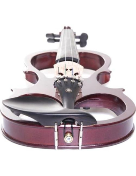 Violín Eléctrico Cecilio 4/4 Rojo con Estuche y Auriculares Violín Eléctrico Cecilio 4/4 Rojo con Estuche y Auriculares