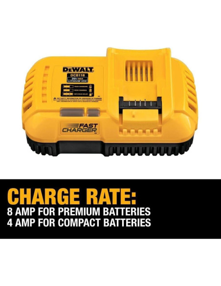 Cargador Rápido DEWALT DCB118 20V MAX y FLEXVOLT 8A Cargador Rápido DEWALT DCB118 20V MAX y FLEXVOLT 8A