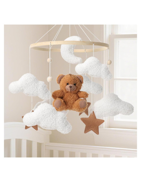Móvil para Cuna Oso de Peluche Nicemer - Decoración Infantil Móvil para Cuna Oso de Peluche Nicemer - Decoración Infantil