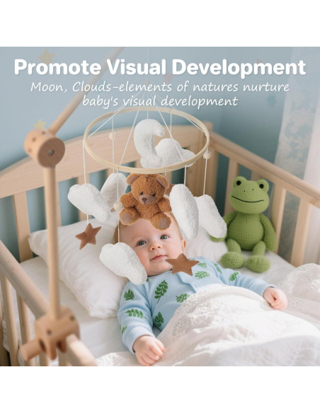 Móvil para Cuna Oso de Peluche Nicemer - Decoración Infantil Móvil para Cuna Oso de Peluche Nicemer - Decoración Infantil