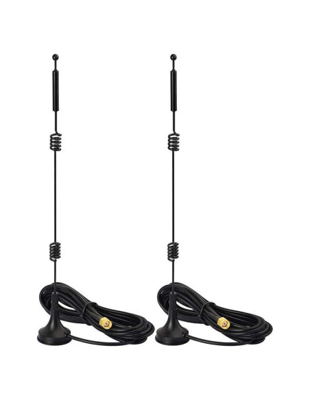 Antena WiFi Doble Banda BINGFU 9dBi RP-SMA Macho Paquete de 2 Antena WiFi Doble Banda BINGFU 9dBi RP-SMA Macho Paquete de 2