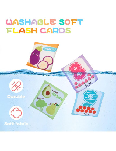 Tarjetas Flash Suaves Jollybaby para Bebés 0-3 Años