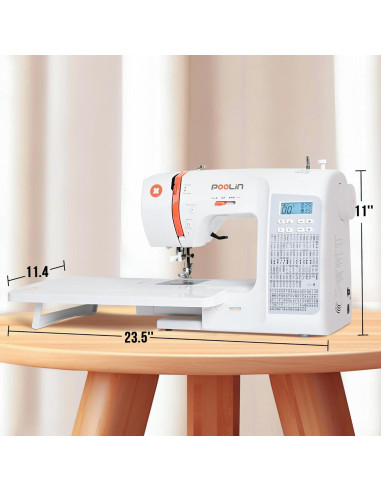 Máquina de Coser Poolin EOC02 Computarizada 200 Puntadas