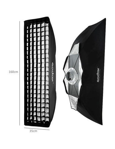 Godox Softbox 2PCS 35x160cm Montaje Bowens Iluminación Estudio